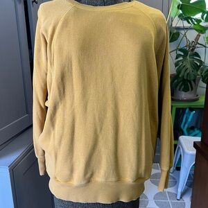 Aerie Mustard Crewneck Sweater
